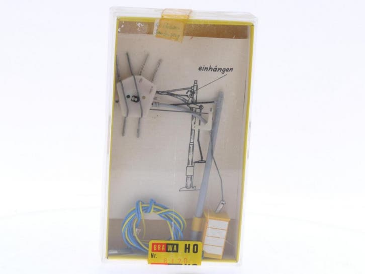 Schaal H0 Brawa 6120 bovenleidingmast voor trolleybussen..., Hobby en Vrije tijd, Modeltreinen | H0, Rails, Zo goed als nieuw