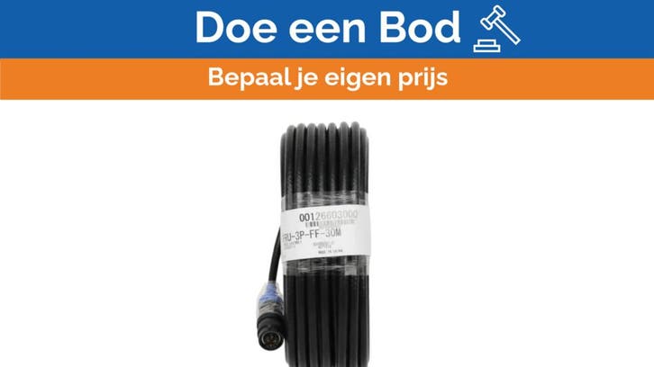 Bieden: Furuno FRU-3P-FF-30M DRS4 Radar Antenne Cable Black, Watersport en Boten, Navigatiemiddelen en Scheepselektronica, Ophalen of Verzenden