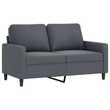 2-zits fluweel grijs: -30% retour deal! Sla je slag, Huis en Inrichting, Zetels | Zetels, Verzenden, 75 tot 100 cm, Rechte bank