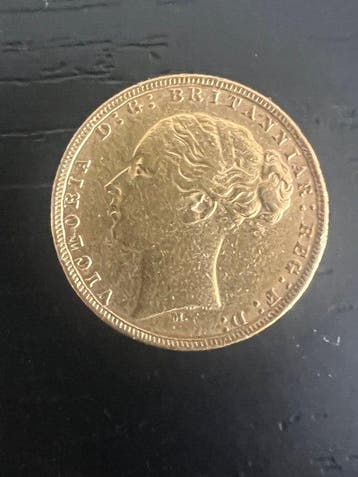 Verenigd Koninkrijk. Victoria. Sovereign 1873, Postzegels en Munten