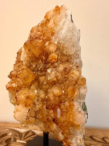 Citrine Kristalcluster - Hoogte: 18 cm - Breedte: 10 cm-