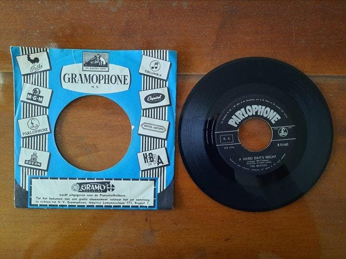 Beatles - 10 x Early Beatle singles from Belgium most in, Cd's en Dvd's, Vinyl Singles