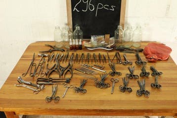 Chirurgische instrumenten (296) - Metaal, Glas, Plastic,