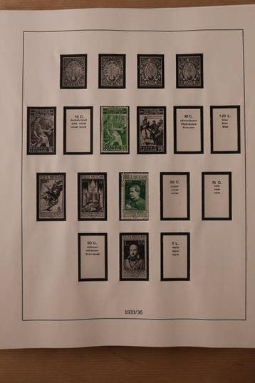 Vaticaanstad 1929/2002 - Collectie in 3 Lindner Falzlos, Postzegels en Munten, Gestempeld