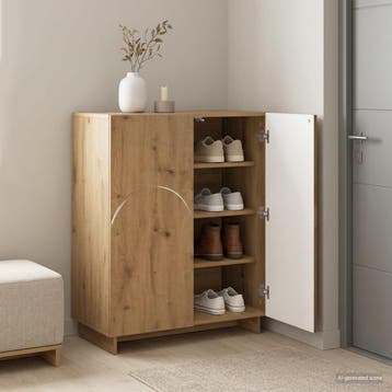 vidaXL Schoenenkast 73 x 38 x 87,5 cm Bewerkt hout, Verzenden, Nieuw