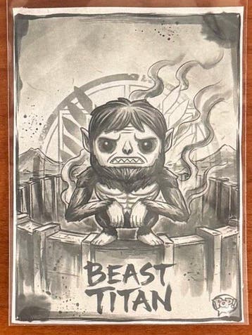 Funko - Funko Pop - Attack on Titan - Beast Titan #504 – Hot, Antiek en Kunst