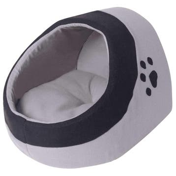 vidaXL Kattenmand L grijs en zwart, Animaux & Accessoires, Paniers pour chats, Verzenden