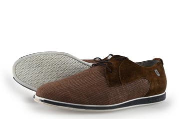Floris van Bommel Veterschoenen in maat 40½ Cognac, Kleding | Heren, Schoenen, Overige kleuren, Verzenden, Floris van Bommel, Zo goed als nieuw