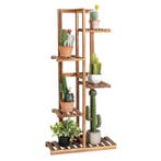 2dekans | Coast 5-Laags Bloemenrek Bruin 50 x 21 x 103 cm -, Ophalen of Verzenden, Nieuw
