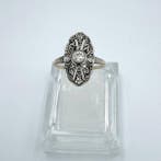 Sans prix de réserve - Bague - 14 carats Or blanc - 0.15ct.