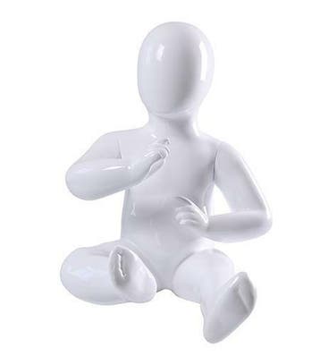 *TIP*  Faceless etalagepop baby glossy wit KM6-GW, Ophalen of Verzenden