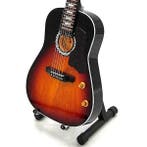 Miniatuur Gibson J-160 gitaar met gratis standaard, Verzenden, Nieuw, Beeldje, Replica of Model