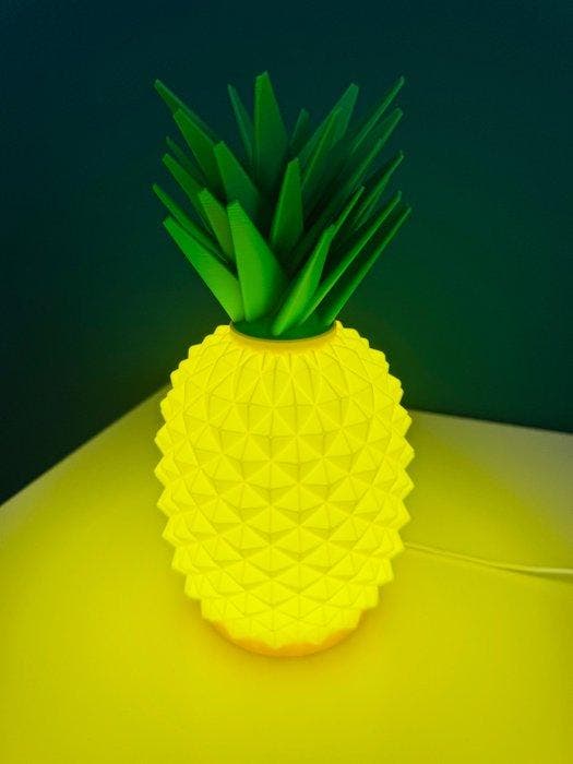 Tafellamp - Plastic - ananas, Antiquités & Art, Art | Objets design