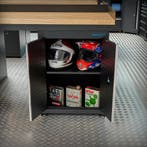 Datona Werkbank PRO eiken - 4 opbergkasten - 200 cm - zwart, Ophalen of Verzenden, Nieuw