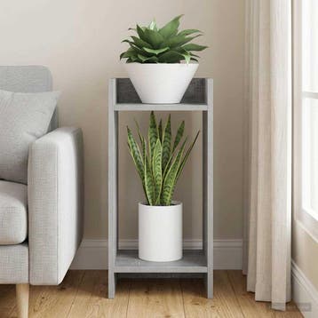 vidaXL Plantenstand Grijs Sonoma 30 x 30 x 60 cm Bewerkt, Verzenden