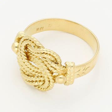 Ring - 18 karaat Geel goud, Handtassen en Accessoires, Ringen, Nieuw