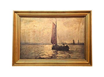European School (XX) - Sailing Boat in Golden Light
