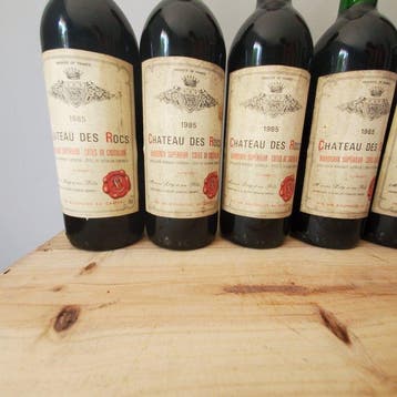 1985 Chateau des Rocs - Bordeaux - 6 Bouteilles (0,75 L), Collections, Vins