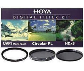 Hoya Digital Filter Kit II 62mm - UV, Polarisatie en NDX8, Verzenden, Zo goed als nieuw