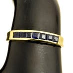 Ring - 18 karaat Geel goud Saffier, Nieuw