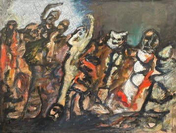 Jean Dassonval (1939-2012) - Scène de Carnaval - Art Brut