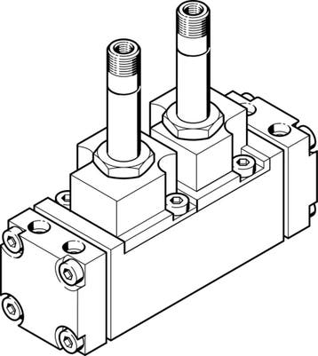 Festo 5/2 Bistabiel Lucht Magneetventiel G1/4 1400L/Min -, Verzenden