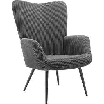 tectake Fauteuil Hygge gestoffeerd, ergonomisch, draagkracht, Verzenden, Nieuw