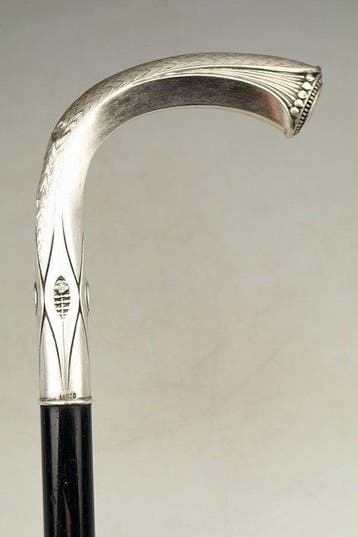 Wandelstok - .800 zilver, Antiek en Kunst