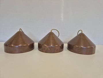 Plafondlamp (3) - Koper - Industrieel, Antiek en Kunst