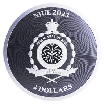 Niue. 2 Dollars 2023 1oz $2 NZD Niue Lucky Clover Silver, Timbres & Monnaies, Métaux nobles & Lingots
