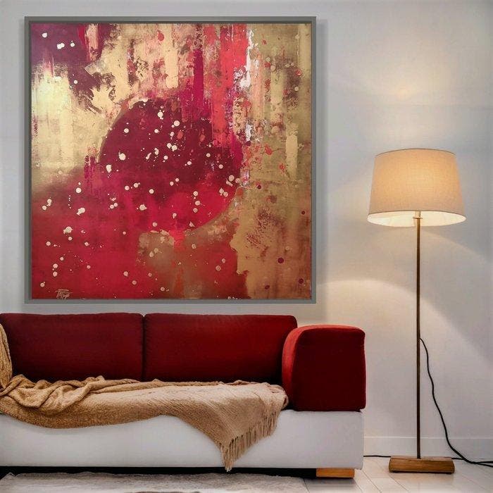 Pathos Art - Stardust Red Scarlett, Antiquités & Art, Art | Peinture | Moderne