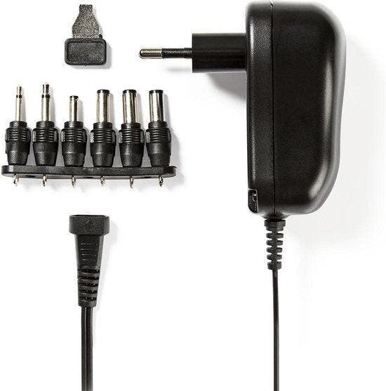 Nedis Universele AC-Stroomadapter - 12 W - 3 / 4.5 / 5 / 6 /, Huis en Inrichting, Woonaccessoires | Overige, Nieuw, Verzenden
