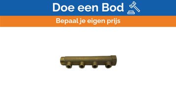 Bieden: Caleffi 592748 Brass 4-Way Manifold 1, Ophalen of Verzenden