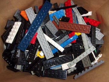 Lego - Assorti - 2,5 kg (netto) Lego planken - 1 en 2 noppen, Nieuw