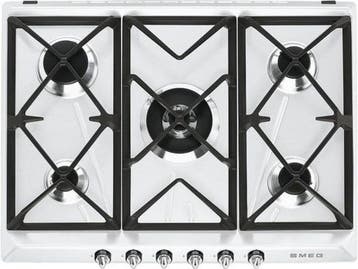 Smeg SR975BGH kookplaat Wit Ingebouwd Gaskookplaat 5 zone(s), Elektronische apparatuur, Fornuizen, Verzenden, Zo goed als nieuw