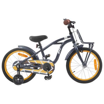 vidaXL Kinderfiets 16 Inch voor 4-6 jaar oud Donkergrijs, Verzenden