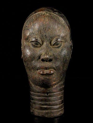 Bronzen hoofd uit Ife - Yoruba - Nigeria