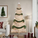 vidaXL Kerstdecoratie kerstboom 180 cm massief grenenhout, Verzenden, Nieuw