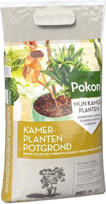 2dekans | Pokon Kamerplanten Potgrond - 10l - Potgrond, Tuin en Terras, Ophalen of Verzenden, Nieuw