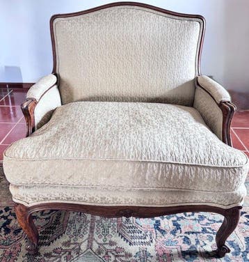 Fauteuil - Damast, Damask zijde