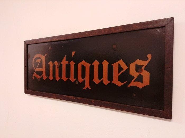 marchesini insegne Rovigo - Antiek ijzeren uithangbord. -, Antiek en Kunst, Curiosa en Brocante