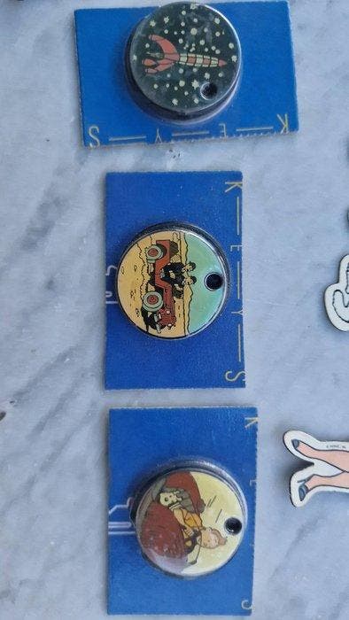 Tintin - 10 Vintage-lot van 10 Tintin-verzamelobjecten,, Livres, BD | Comics