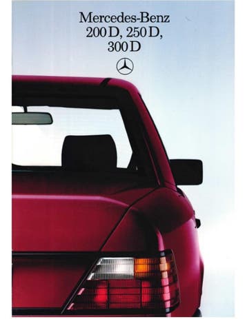 1985 MERCEDES BENZ E KLASSE DIESEL BROCHURE NEDERLANDS
