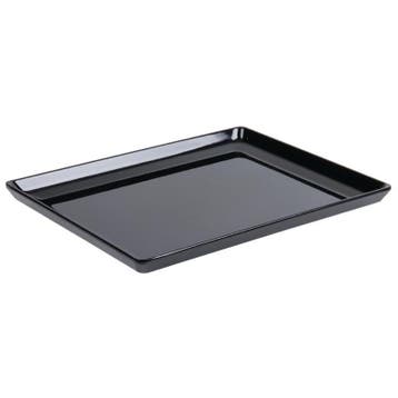 Platte melamine schaal zwart | 1/1 GN | 530x325x30(h)mm APS, Verzenden, Nieuw in verpakking