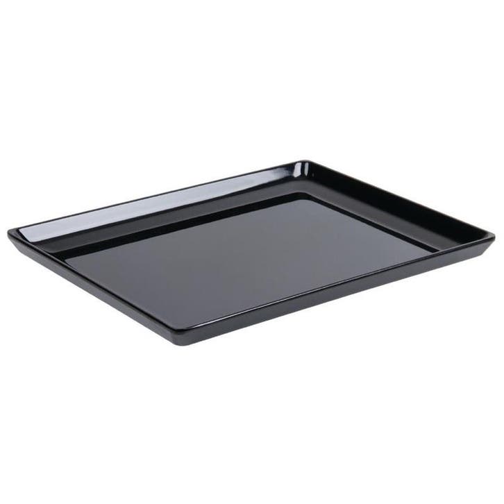 Platte melamine schaal zwart | 1/1 GN | 530x325x30(h)mm APS, Zakelijke goederen, Horeca | Keukenapparatuur, Nieuw in verpakking
