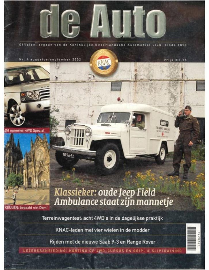 2002 DE AUTO MAGAZINE 04 NEDERLANDS, Boeken, Auto's | Folders en Tijdschriften