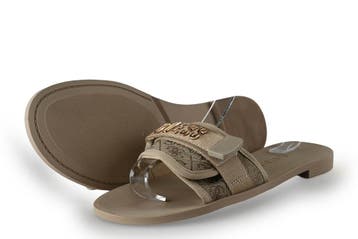 Guess Slippers in maat 41 Goud, Kleding | Dames, Schoenen, Slippers, Verzenden, Zo goed als nieuw, Overige kleuren