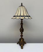 Lampe de table - Verre, Bronze - lampe de table au style