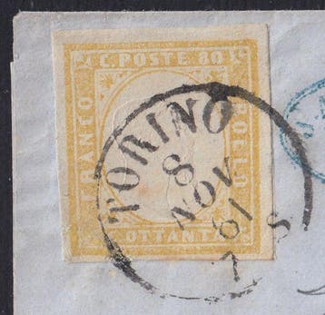Anciens états italiens - Sardaigne 1861 - IV émission env.