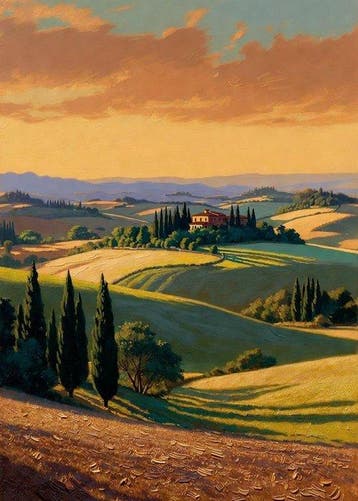 SSICK - Tuscan Hills at Golden Hour